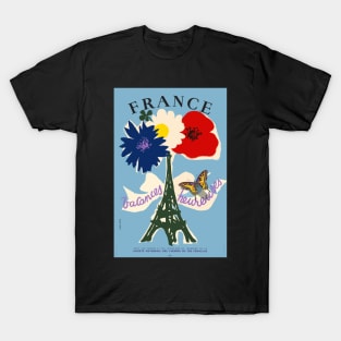 France, Vacances heureuses, Travel Poster T-Shirt